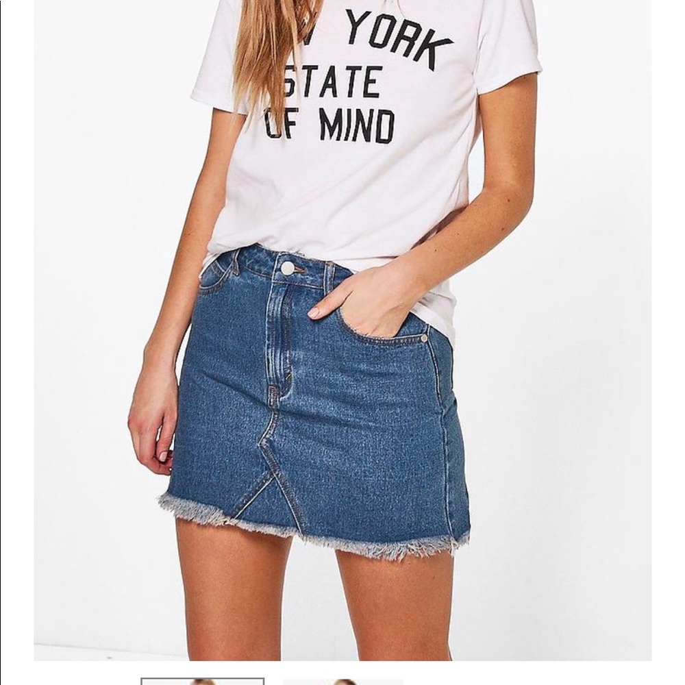 Denim mini skirt